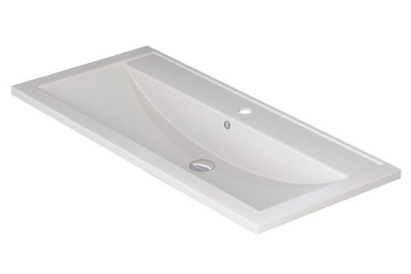 Раковина для ванной Foster Quartz 291030044 Полувстраиваемая, 100х17.5х45.5 см