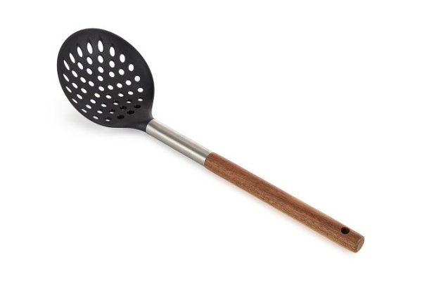 Шумовка BERKRAFT Walnut Нержавеющая сталь