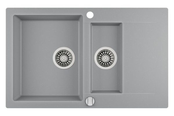 Мойка врезная с крылом Teka Clivo 60 B-TQ Alugraumetallic 80х49.5х19 см