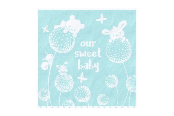 Полотенце детское махровое Our sweet baby Хлопок, 100х100 см, 1 шт.