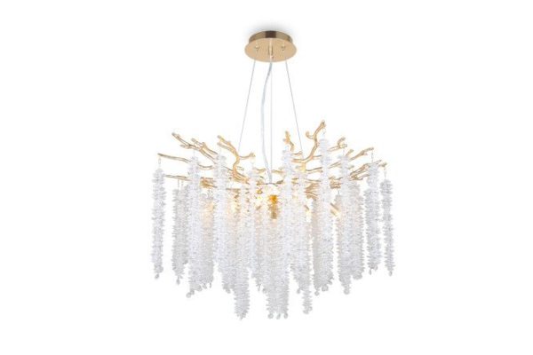 Светильник подвесной FREYA Crystal Mineral 28 кв.м., 60х170х60 см, G9