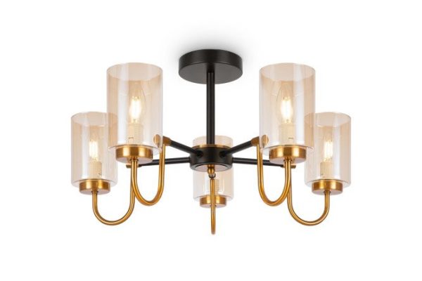 Светильник потолочный FREYA Jewel 16 кв.м., 55x23x55 см, E14