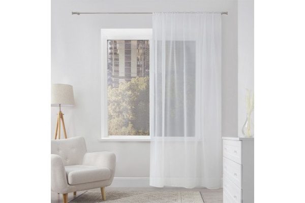 Тюль MICASA Oliva 200х280 см, 1 шт., цвет белый