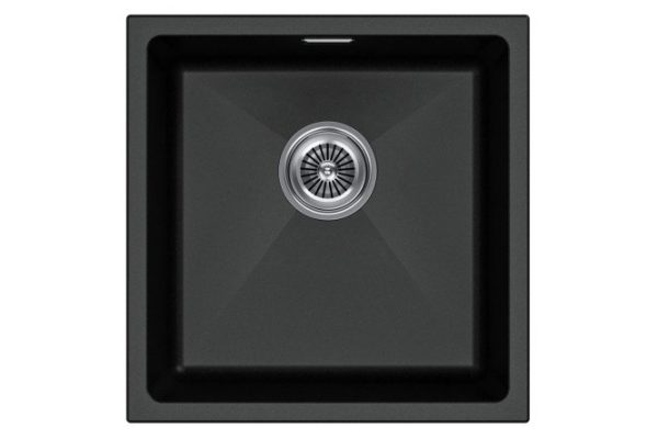 Мойка врезная PAULMARK Lumi 45 UNI IT-GRANIT LU45-BL 45.5х46х21 см
