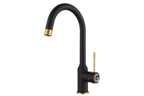 Смеситель для кухни RIVELATO Garda 1923502 nero oro