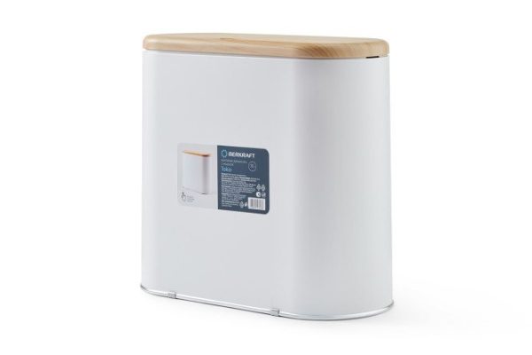 Контейнер для мусора BERKRAFT Tokio с крышкой 34x31x15.5 см, 10 л