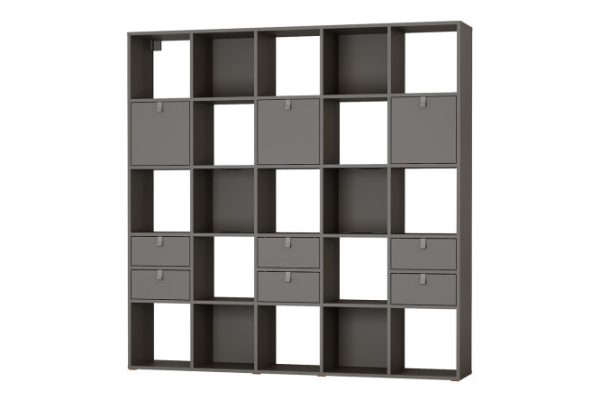 Стеллаж Bricks 25 секций с ящиками и дверками