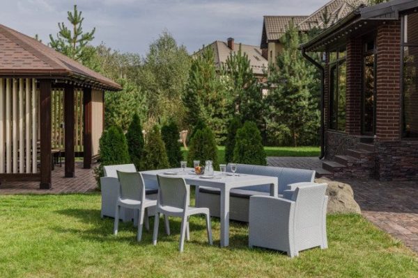 Комплект мебели Lana Dining цвет светло-серый