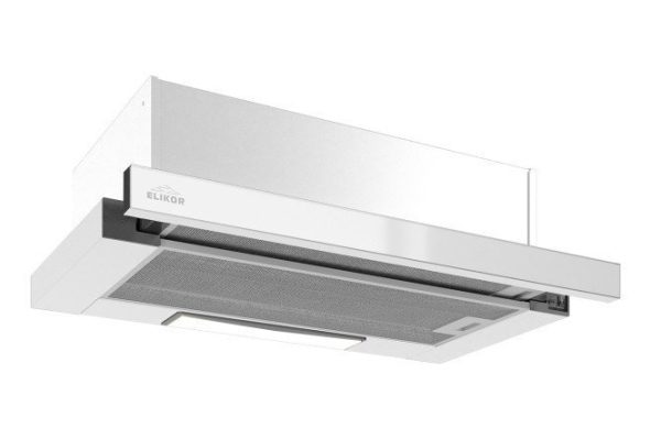 Вытяжка ELIKOR Интегра glass 60П-650-В2Л КВ II М-650-60-259 цвет белый, 60х30.8х30.8 см