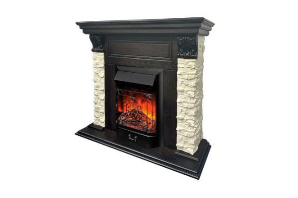 Каминокомплект Bilboa STD/EUG AO-215 + Majestic LUX BL напольный