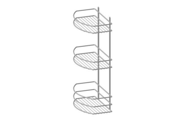Полка прямая 3-ярусная П0001436 настенная 25x50x15 см