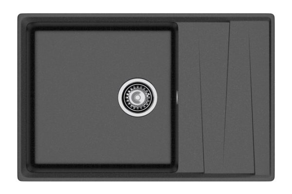 Мойка врезная с крылом GRANFEST Level GF-LV-760L 76х50х20 см