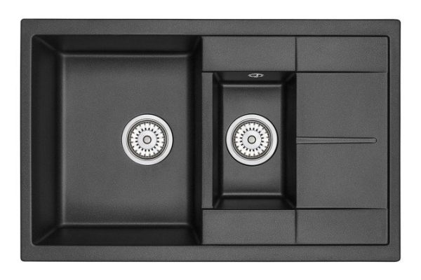Мойка врезная с крылом GRANULA 7802 77.5х49.5х19.5 см
