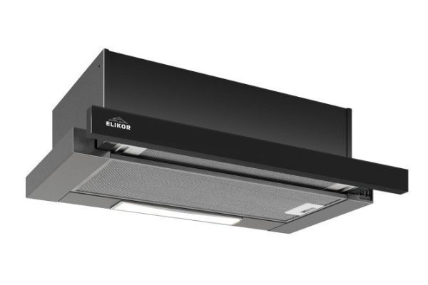 Вытяжка ELIKOR Slide 50П-430 КВ II М-430-50-580 цвет чёрный, 50х17.4х30.7 см