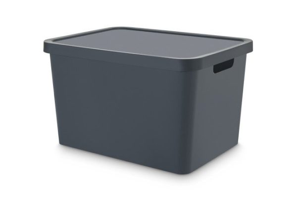 Контейнер с крышкой TRN-236 Anthr 27.7x22x37 см, 18 л