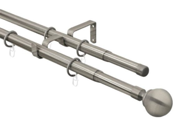 Карниз-телескоп двойной ARTTEX 15 587 раздвижной 120-210 см