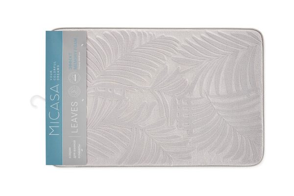 Коврик для ванной комнаты Leaves 60x90 см, Полиэстер