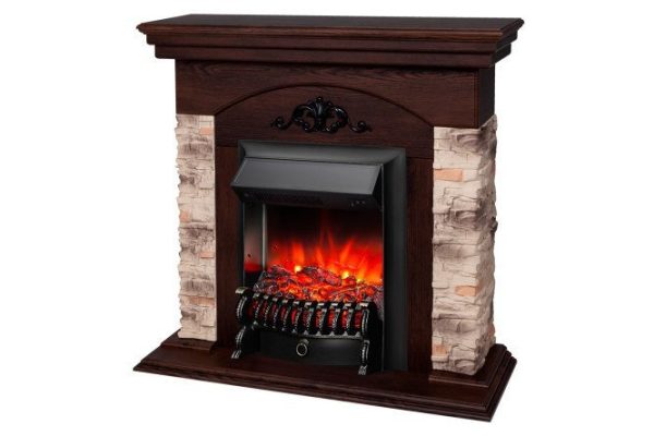 Каминокомплект RealFlame Rockwood STD NT-F316 + Fobos LUX BL, напольный