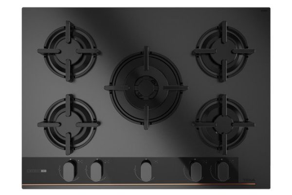 Газовая варочная панель Teka Infinity GBC 75-G1 GBN matt black, чёрный матовый 70 см