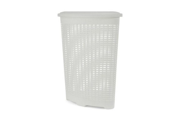 Корзина для белья 32175 угловая с крышкой 39.5x59.5x39.5 см, 50 л, Полипропилен