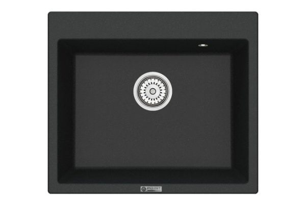 Мойка кухонная врезная POINT Бинга 60 PN3003B, чёрный 60х52х22 см