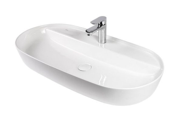 Раковина накладная BOND Oval S01-800 Накладная, 80х14х40 см