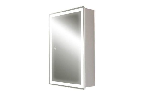 Зеркало-шкаф Киото 2 Flip 50 LED-00002681 53.4х74.8х14 см, Универсальный