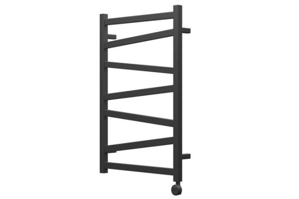 Полотенцесушитель электрический POINT Феникс П7, черный PN15158BE 53х86.5х9 см