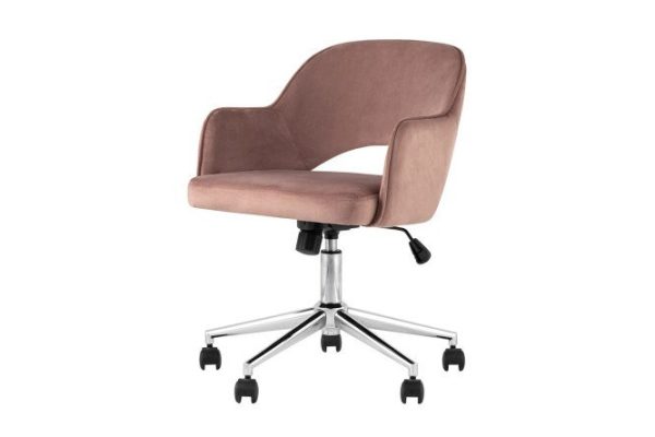 Кресло офисное Кларк Clarkson Pink Chrome