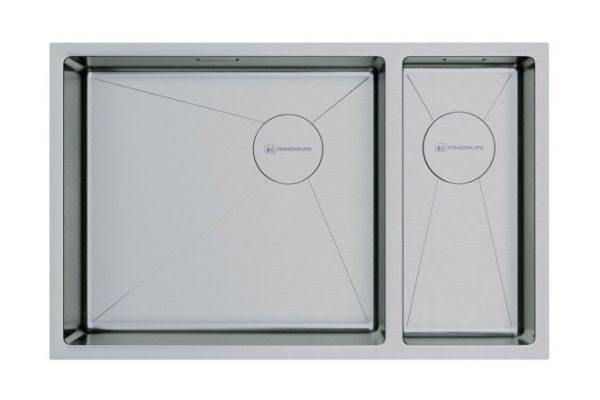 Мойка врезная OMOIKIRI Taki 69-2-U/IF-L Side-IN 4997049 69.5х44х20 см