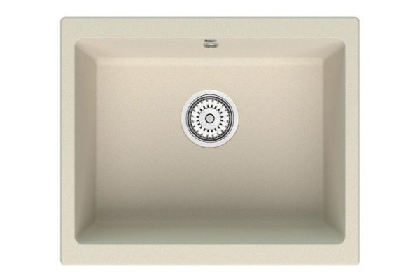 Мойка кухонная врезная POINT Сидли 55 PN3007BG, светло-бежевый 55х46х22 см