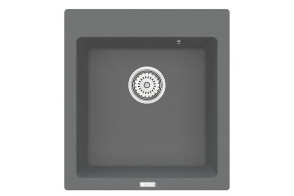 Мойка кухонная врезная POINT Моко 47 PN3006AL, серый 46.5х51х21.5 см