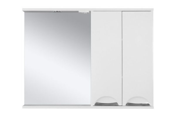 Зеркало-шкаф Куба 120 П-Куб-01120-011П с LED-подсветкой 120х80х18 см, Правый