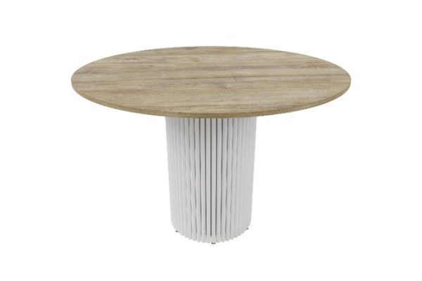 Стол Trubis Wood с трубчатым подстольем 110х75х110 см