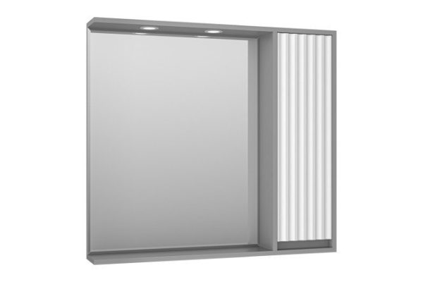 Зеркало-шкаф Balaton 90 BAL-04090-01-01П с LED-подсветкой 88х80х14 см, Правый