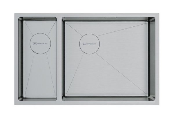 Мойка врезная OMOIKIRI Taki 69-2-U/IF-R Side-IN 4993182 69.5х44х20 см