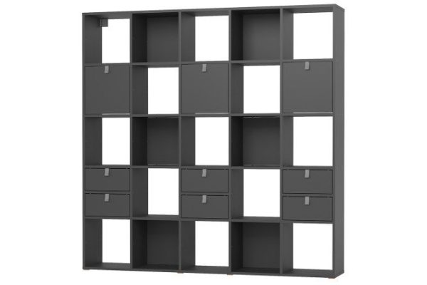 Стеллаж 25 секций Bricks антрацит