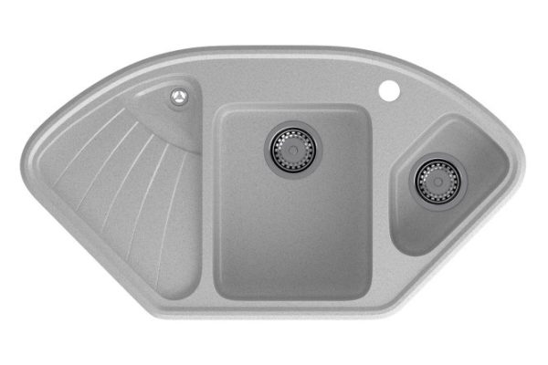 Мойка угловая врезная с крылом GRANFEST Corner GF-C-1040E 103.9х56х19 см