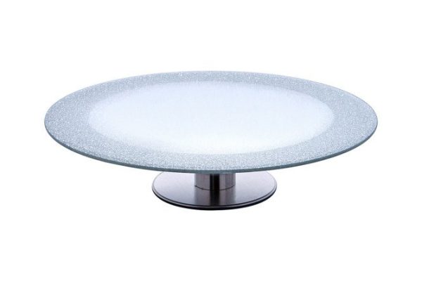 Тортовница на ножке Феерия Silver Mirror