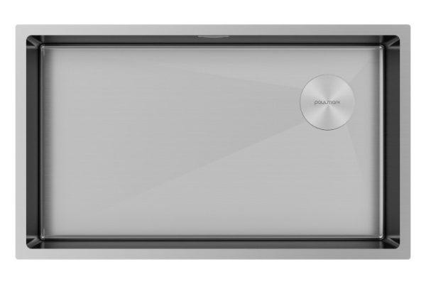 Мойка врезная PAULMARK Next-Skew 74 UNI PM887444-BS 74х44х20 см