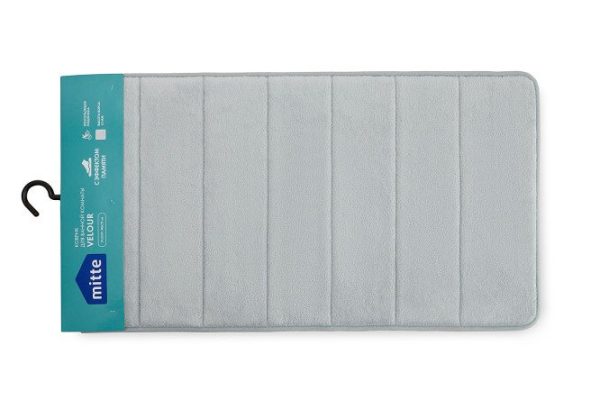 Коврик для ванной комнаты MITTE Velour 40x75 см, Полиэстер