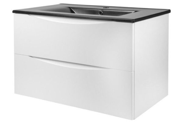 Тумба подвесная BOND Cube T01805 80 см, цвет каркаса белый матовый, фасада белый матовый