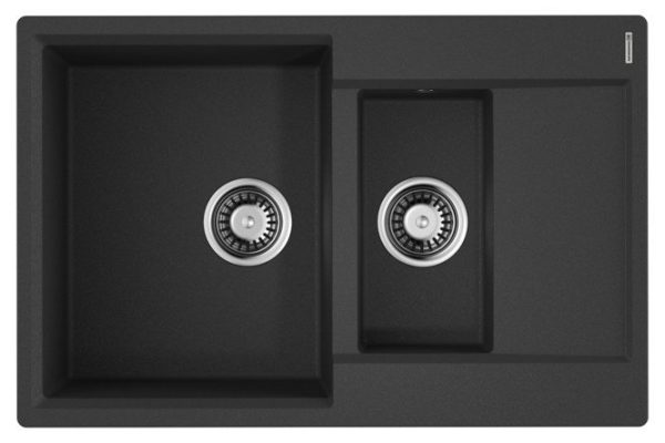 Мойка врезная с крылом OMOIKIRI Daisen 78-2T-BL 4993535 78х51х23 см