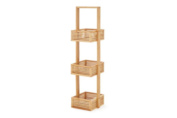 Этажерка 3-ярусная BERKRAFT Bamboo 20.3x76.6x19 см