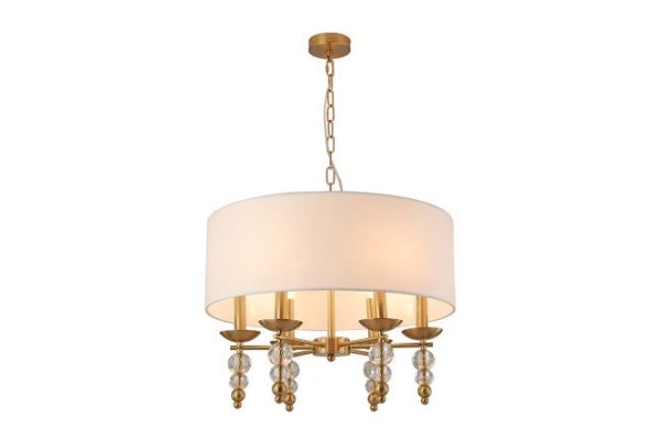 Светильник подвесной FREYA Crystal Side 20 кв.м., 55х80х55 см, E14