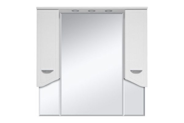Зеркало-шкаф Дрея 105 Э-Дре02105-01Св с LED-подсветкой 101х100х17 см, Универсальный
