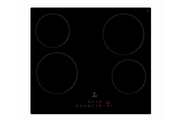 Электрическая панель LEX EVH 6040B bl, чёрный 60 см
