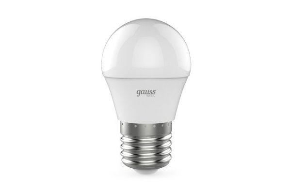 Лампа светодиодная Gauss Basic 7.5W, E27, Нейтральный свет
