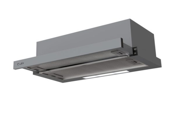 Вытяжка LEX Hermes G 600 Grey цвет серый, 60х16х28 см