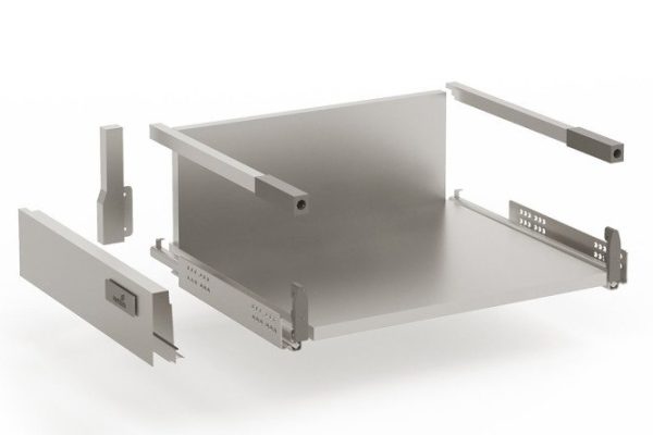 Выдвижной ящик высокий шкафа с push to open полного выдвижения Hettich InnoTech 36.8х14.4х47 см